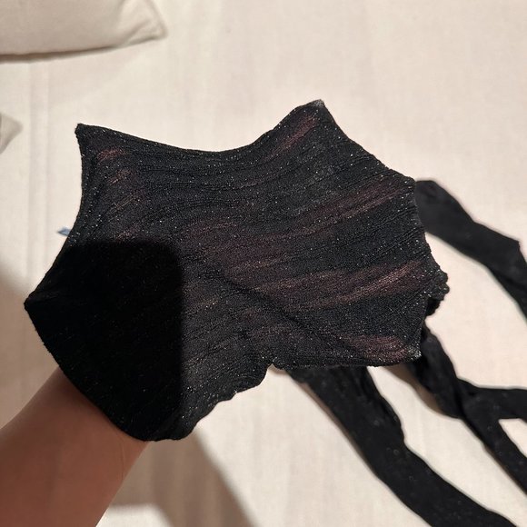 PRADA - Striped Metallic Tights - Picture 3 of 8